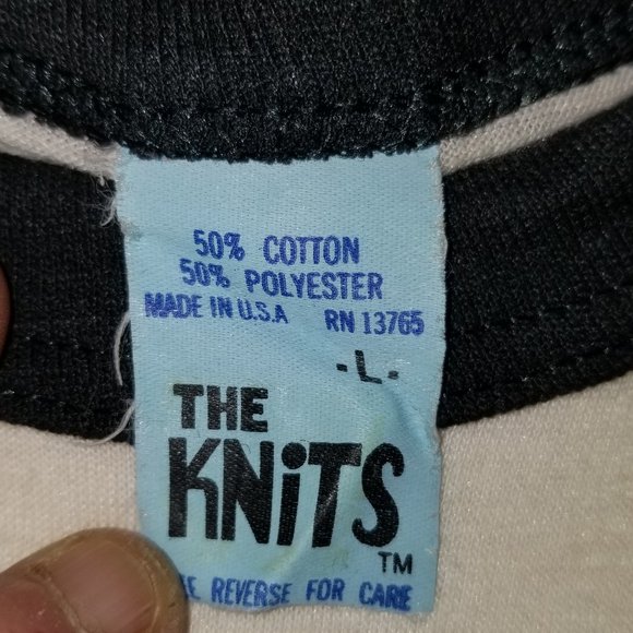 Vintage 1983 Rick Springfield Tour Shirt Single Stitch Raglan Size L - Picture 4 of 6